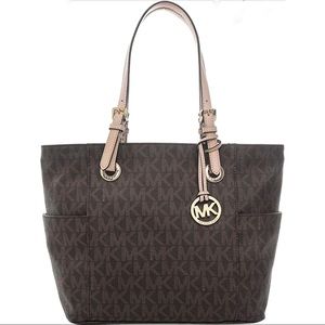 Michael Kors East West Jet Set Voyager Bag Brown